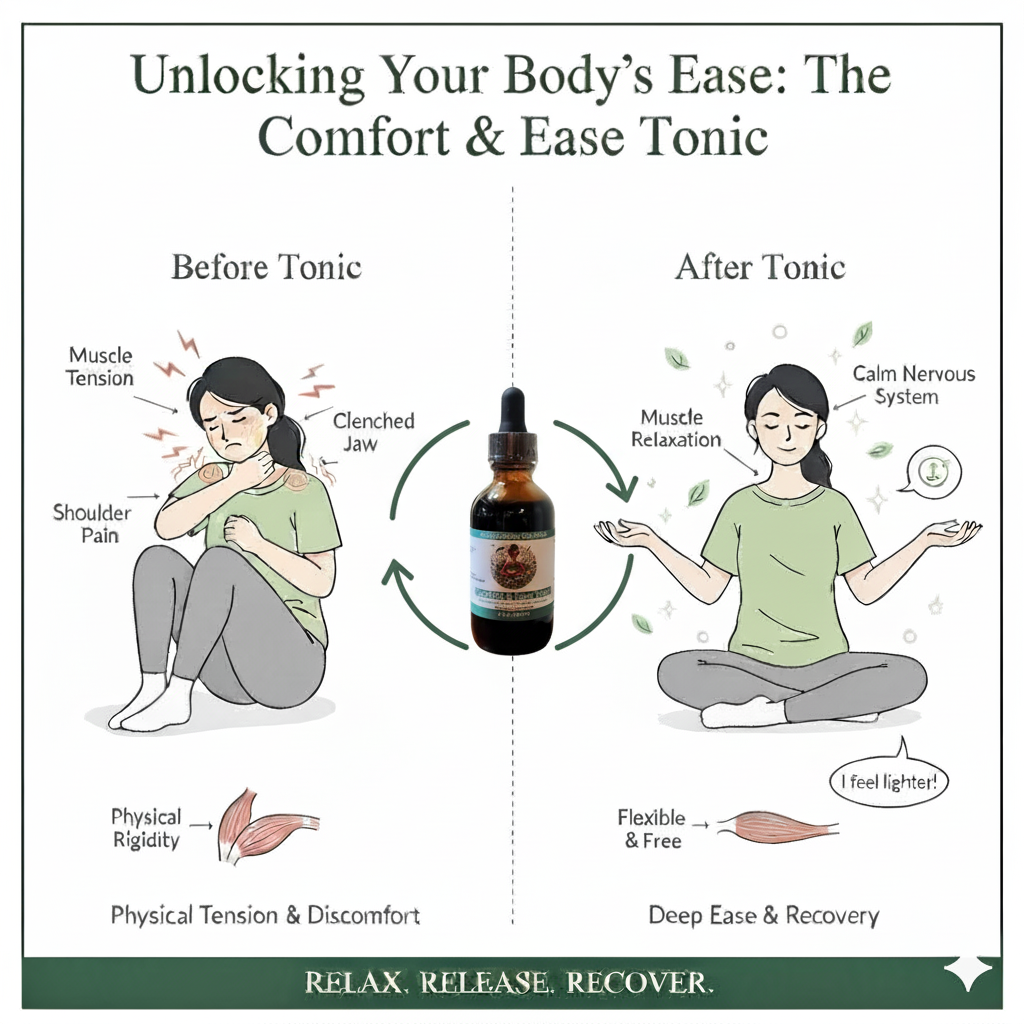 Comfort & Ease Tonic label detail