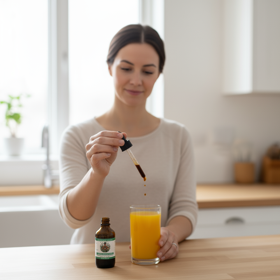 using calm spirit tonic