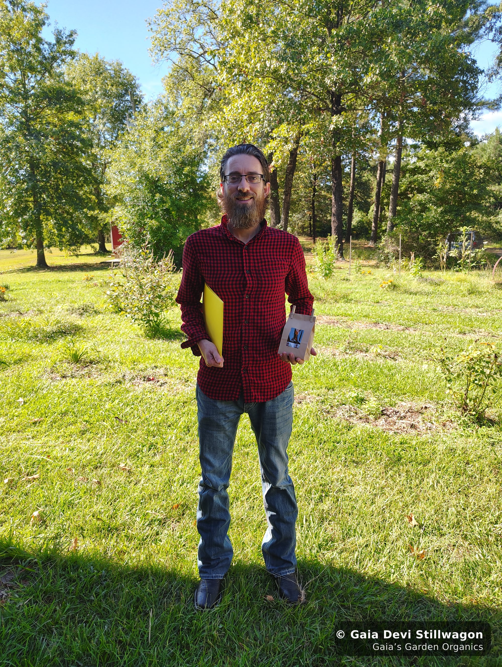 The medicinal herb garden at Gaia's Garden Organics, Umpire, Arkansas · Gaia Devi, clinical herbalist