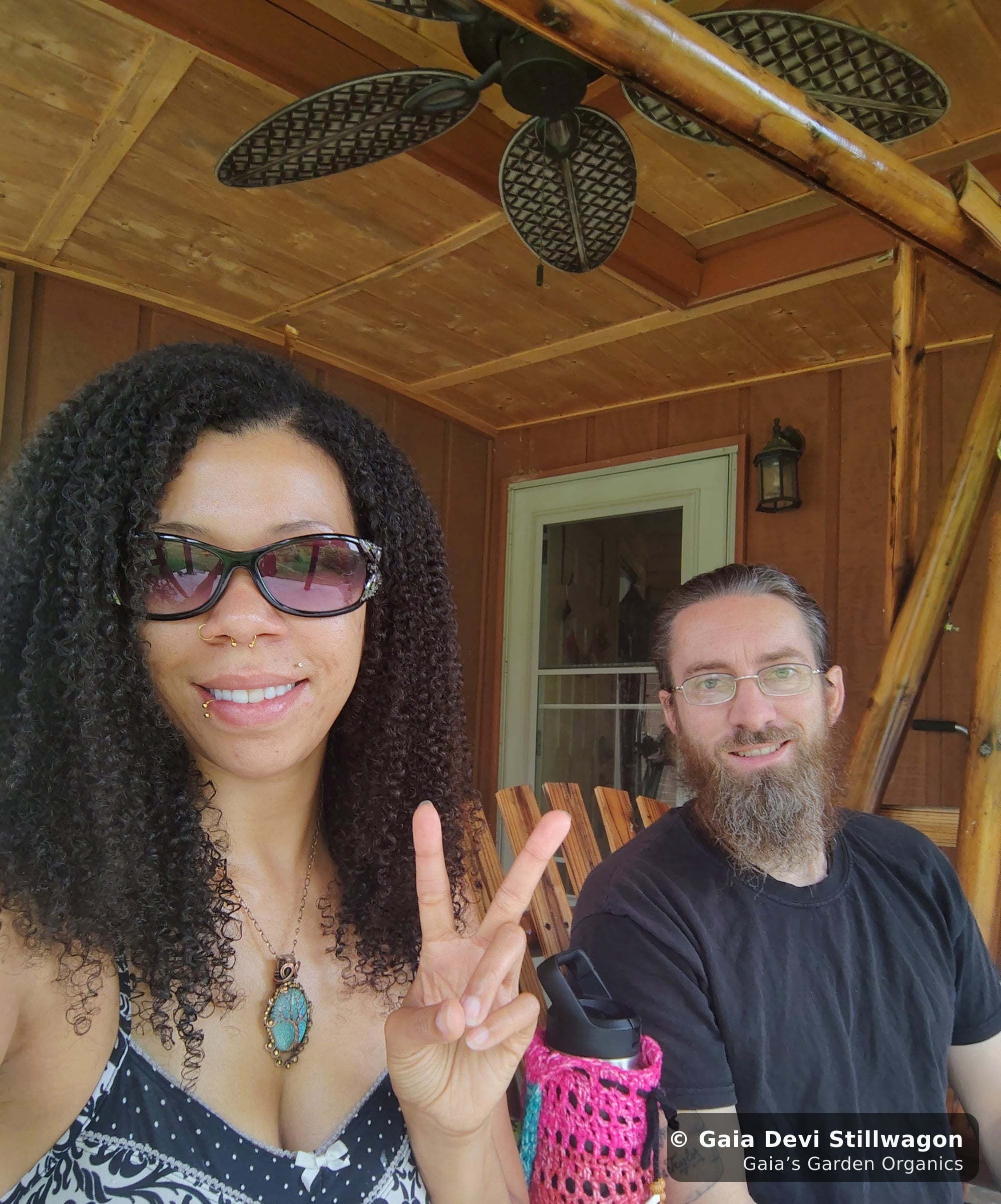 The medicinal herb garden at Gaia's Garden Organics, Umpire, Arkansas · Gaia Devi, clinical herbalist