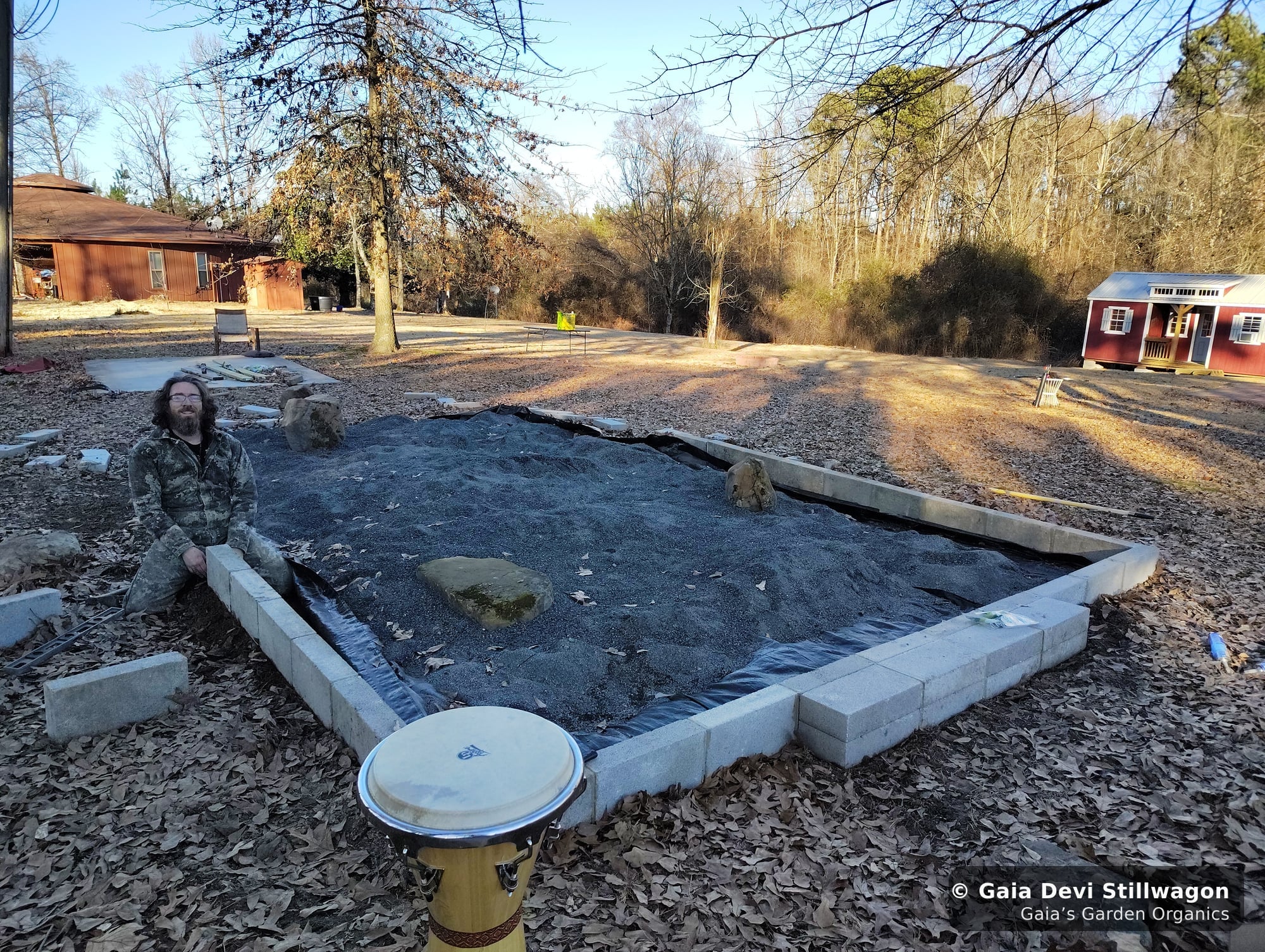 The medicinal herb garden at Gaia's Garden Organics, Umpire, Arkansas · Gaia Devi, clinical herbalist
