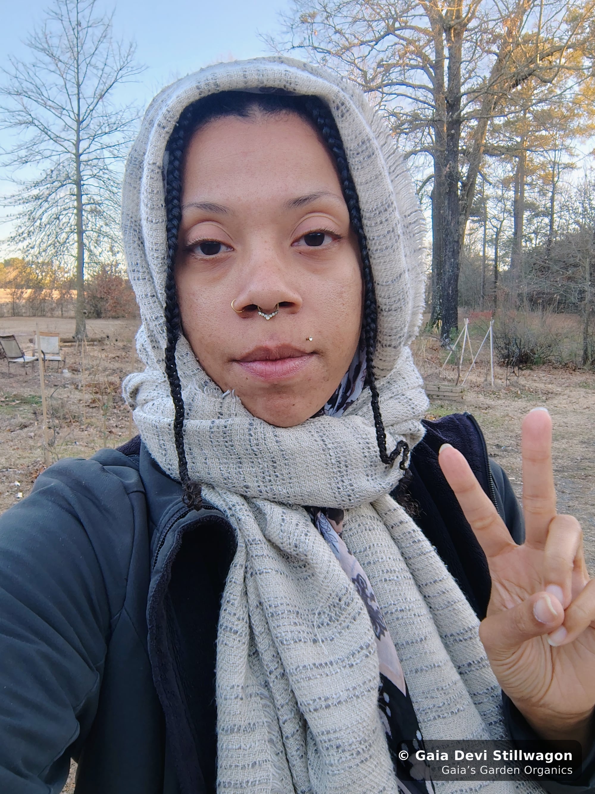 The medicinal herb garden at Gaia's Garden Organics, Umpire, Arkansas · Gaia Devi, clinical herbalist