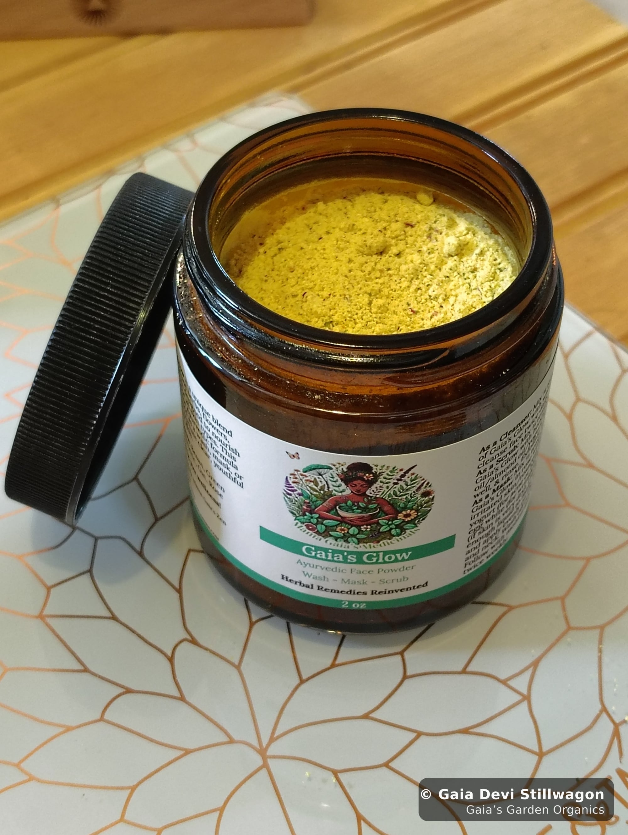 The medicinal herb garden at Gaia's Garden Organics, Umpire, Arkansas · Gaia Devi, clinical herbalist