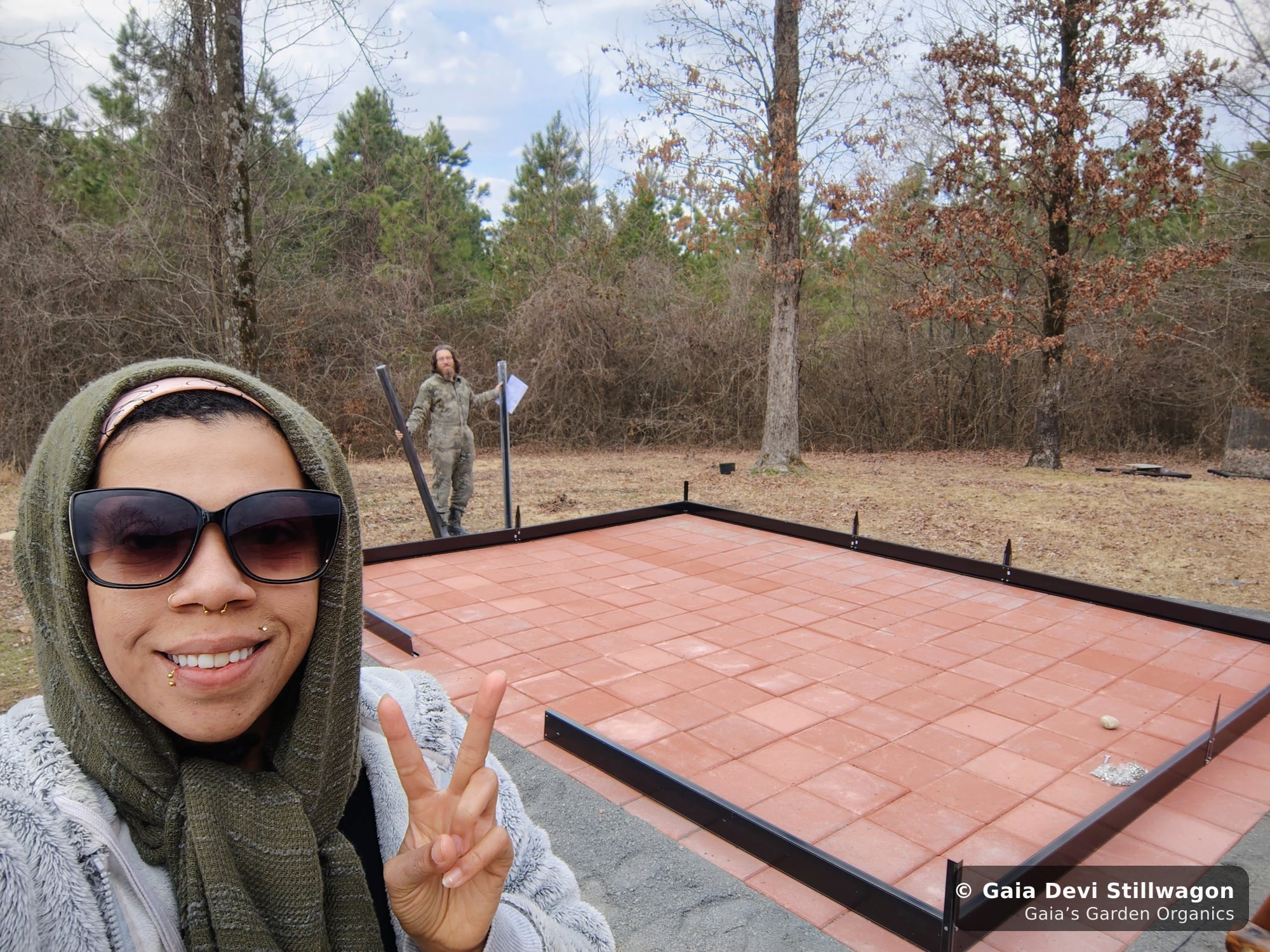 The medicinal herb garden at Gaia's Garden Organics, Umpire, Arkansas · Gaia Devi, clinical herbalist