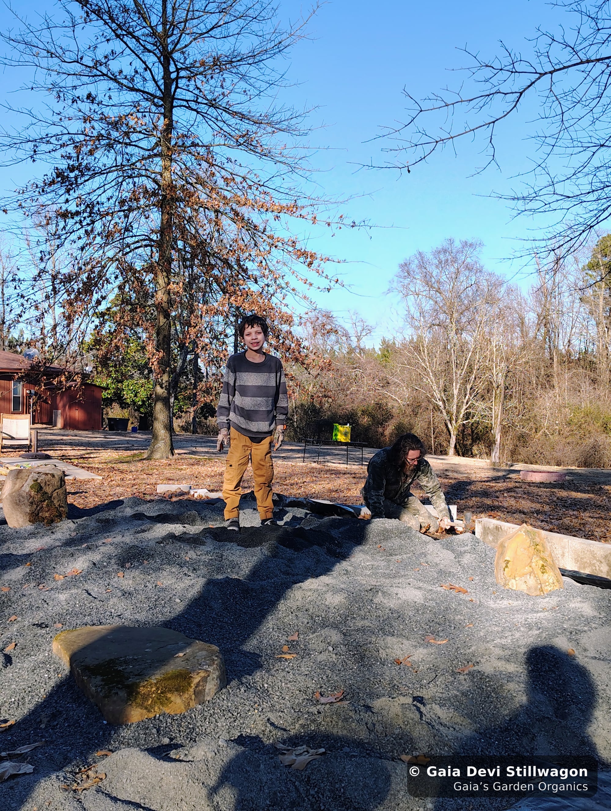 The medicinal herb garden at Gaia's Garden Organics, Umpire, Arkansas · Gaia Devi, clinical herbalist