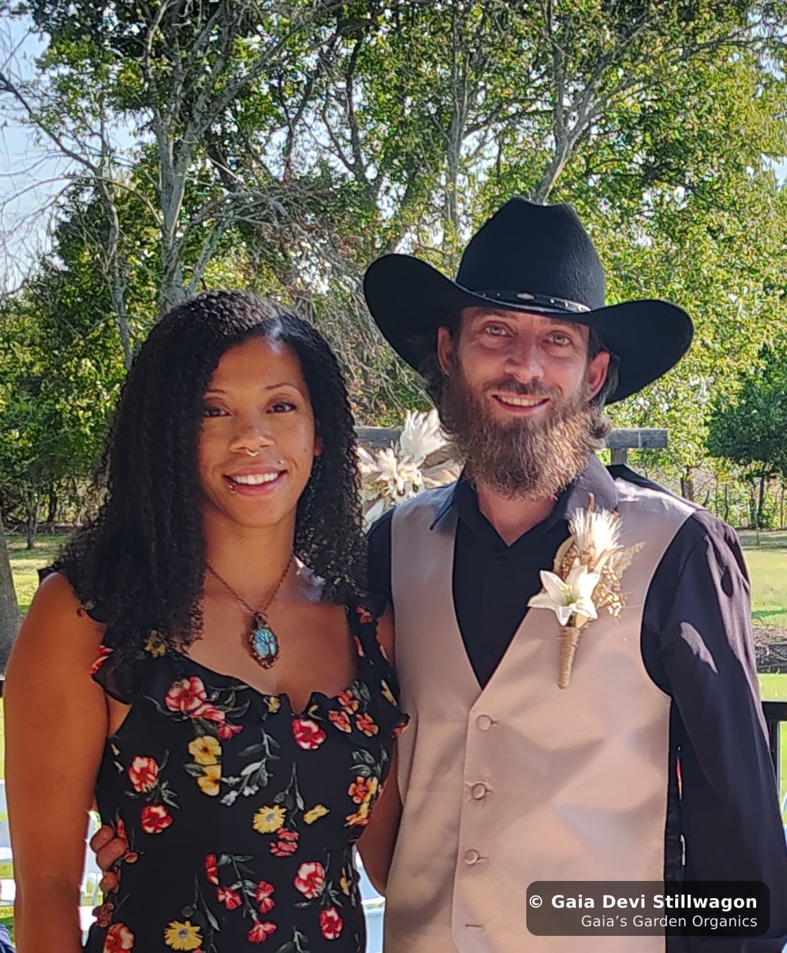 The medicinal herb garden at Gaia's Garden Organics, Umpire, Arkansas · Gaia Devi, clinical herbalist